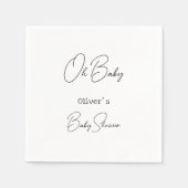 Einfache elegante Kinderdusche Serviette (Vorderseite)