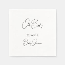 Einfache elegante Kinderdusche Serviette