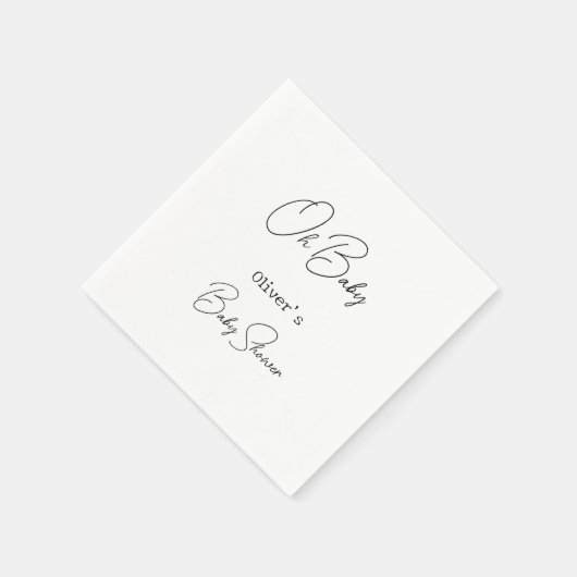 Einfache elegante Kinderdusche Serviette (Ecke)