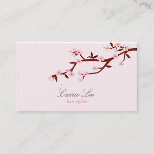 Einfache elegante Kirschblüten Sakura Visitenkarte