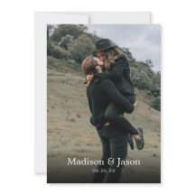 Einfache Elegante Klassik Black Foto Hochzeit