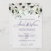 Einfache, elegante, klassische, moderne, kaligraph einladung (Vorne/Hinten)