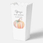 Einfache Elegante Kleine Pumpkin Fall Babydusche Geschenkschachtel (Vorderseite)