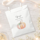 Einfache Elegante Kleine Pumpkin Fall Babydusche Geschenktütchen (Ausgeschnitten)