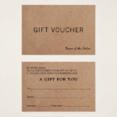 Einfache elegante Kraft-Schönheitskarte (Vorne & Hinten)