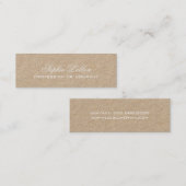 einfache, elegante Kraftprämie Mini Visitenkarte (Vorne/Hinten)