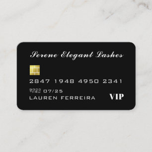 Einfache elegante Kreditkarten-Visitenkarte Visitenkarte