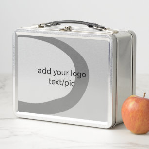 Einfache, elegante, kundenspezifische Foto-Collage Metall Brotdose