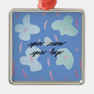 Einfache, elegante, kundenspezifische Foto-Collage Ornament Aus Metall