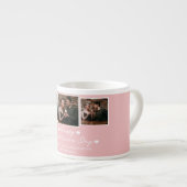 Einfache Elegante Liebe Valentine Espressotasse (Vorderseite Rechts)