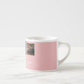 Einfache Elegante Liebe Valentine Espressotasse (Rechts)