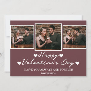 Einfache Elegante Liebe Valentine Feiertagskarte