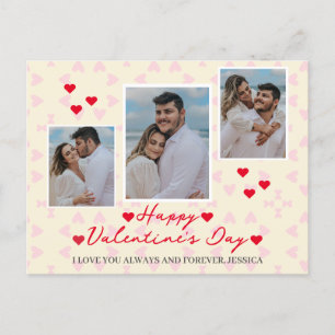 Einfache Elegante Liebe Valentine Feiertagspostkarte