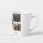 Einfache Elegante Liebe Valentinstag Pärchen 5 Fot Milchtasse (Rechts)