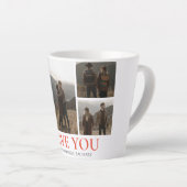 Einfache Elegante Liebe Valentinstag Pärchen 5 Fot Milchtasse (Rechte Ecke)