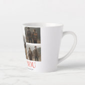 Einfache Elegante Liebe Valentinstag Pärchen 5 Fot Milchtasse (Rechts)