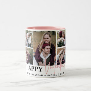 Einfache Elegante Liebe Valentinstag Pärchen 5 Fot Zweifarbige Tasse