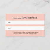 Einfache Elegante Light Pastel Beauty Terminkarte (Vorderseite)