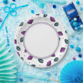 Einfache elegante Lilac-Blume-Papierplatte Pappteller (Party)