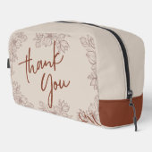 Einfache Elegante Magnolia Hochzeitsreise mit dem  Waschbeutel (Rechte Ecke)