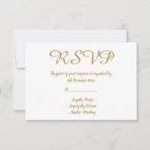 Einfache Elegante Marmor Gold All Inclusive UAWG Einladung (Vorderseite)