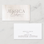 Einfache, elegante Marmorplatte Beruflich B Visitenkarte (Vorne/Hinten)