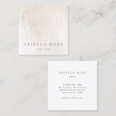 Einfache, elegante Marmorplatte Beruflich S Quadratische Visitenkarte (Vorne/Hinten)