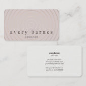 Einfache Elegante Mauve und Gold Beruflich Moderne Visitenkarte (Vorne/Hinten)