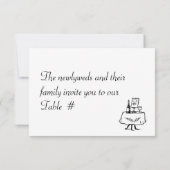 Einfache, elegante, metallische Begleitkarten Einladung (Rückseite)