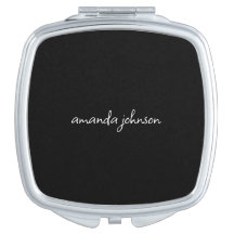 Einfache elegante Minimal Schwarz-Weiß-Monogramm