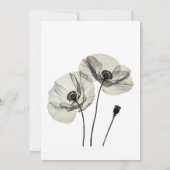 Einfache Elegante Minimalismus Schwarze und weiße  Einladung (Rückseite)