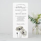 Einfache Elegante Minimalismus Schwarze und weiße  Einladung (Stehend Vorderseite)