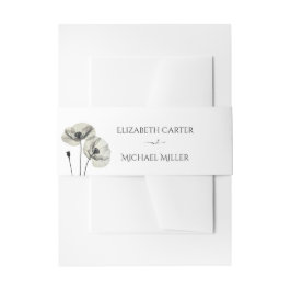 Einfache Elegante Minimalismus Schwarze und weiße  Einladungsbanderole