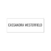 Einfache Elegante Minimalistisch #2 Nur Name Gummistempel (Prägung)