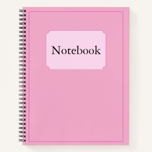 Einfache Elegante Minimalistisch Baby Pink Chic Sp Notizblock