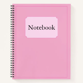 Einfache Elegante Minimalistisch Baby Pink Chic Sp Notizblock