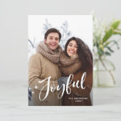 Einfache Elegante Minimalistisch Weihnachten 2 Fot (Stehend Vorderseite)