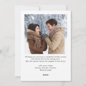 Einfache Elegante Minimalistisch Weihnachten 2 Fot (Rückseite)