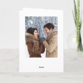 Einfache Elegante Minimalistisch Weihnachten 3 Fot (Rückseite)