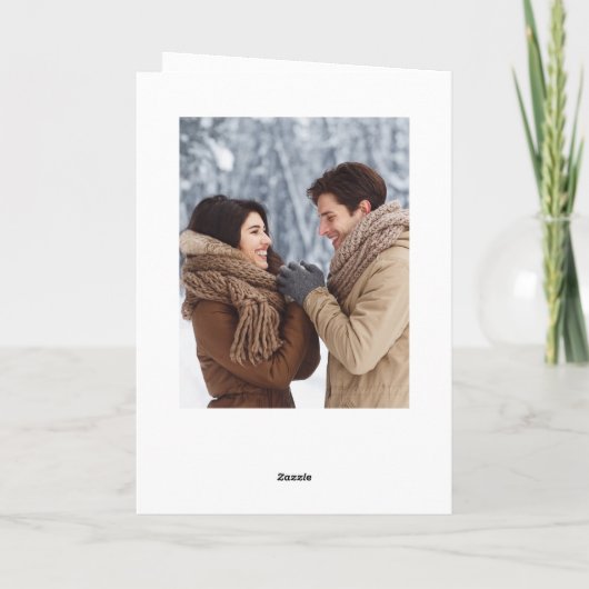 Einfache Elegante Minimalistisch Weihnachten 3 Fot (Rückseite)