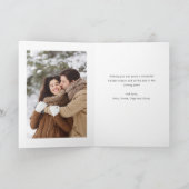 Einfache Elegante Minimalistisch Weihnachten 3 Fot (Innenseite)