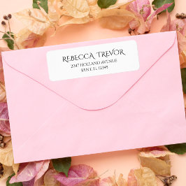 Einfache elegante, minimalistische Adressetiketten