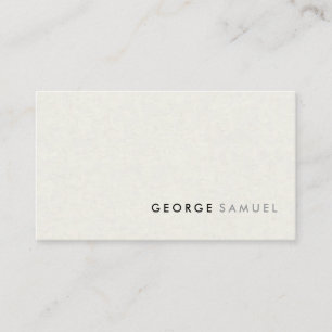 Einfache Elegante Minimalistische Berufliche Benut Visitenkarte