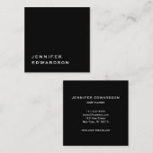 Einfache, elegante, minimalistische berufliche Qua Quadratische Visitenkarte (Vorne/Hinten)