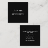 Einfache, elegante, minimalistische berufliche Qua Quadratische Visitenkarte (Vorne/Hinten)