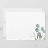 Einfache, elegante, minimalistische Foto Hochzeit Save The Date (Rückseite)