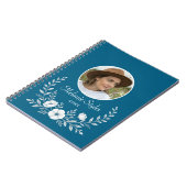 Einfache Elegante Minimalistische Fotos Notizblock (Linke Seite)