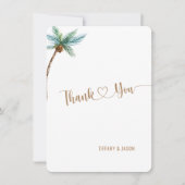 Einfache, elegante Minimalistische Hochzeit am Str Mitteilungskarte (Vorderseite)