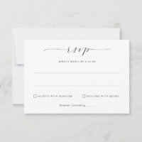 Einfache Elegante Minimalistische Hochzeits-Rückan