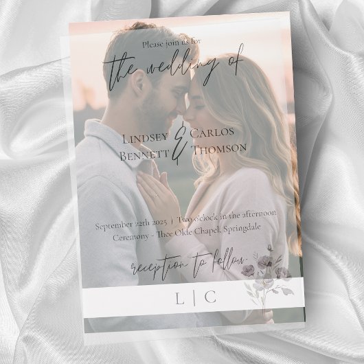 Einfache elegante minimalistische Marinekalligraph Pergament Einladungen